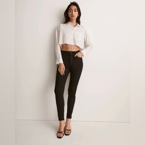 Madewell Curvy High-Rise Skinny Highwaist Black Jeans Pants